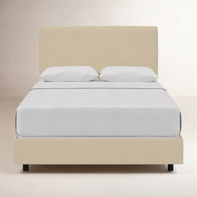 Lit tapissier standard en coton Marquise