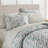 -Piece Cal King Bedding Sets, Polyester, Modern Green Marble Stripe for Home