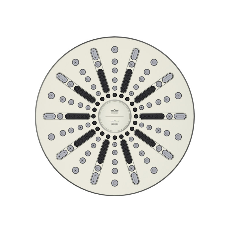 Ian Multi Function Adjustable Shower Head, Satin Nickel