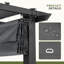 Pergola en aluminium avec auvent rétractable-90613905-90613900