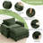 Adonia Arale 53'' Wide Comfy Cloud Couch Single Sofa Chair With Ottoman-438485962