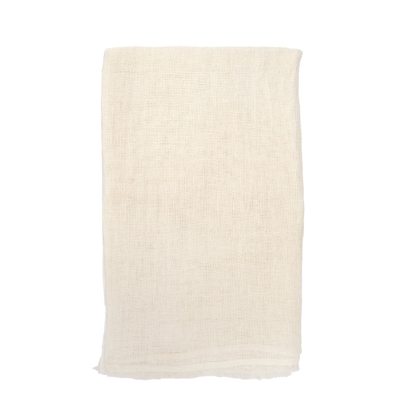 RIVER Throw Blanket, Cream