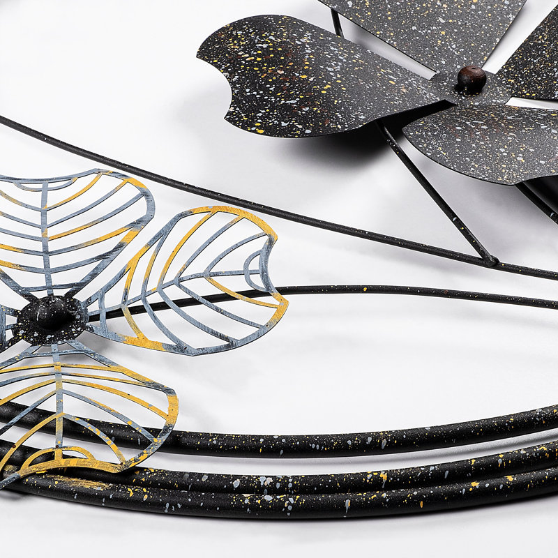 Handmade Decorative Metal Wall Accessory, 19.7 x 19.7 x 1.6 inches | 100% Metal Construction, Unique Hand-Painted Design | Perfect for Home Decor, Adds Character & Sophistication to Any Space