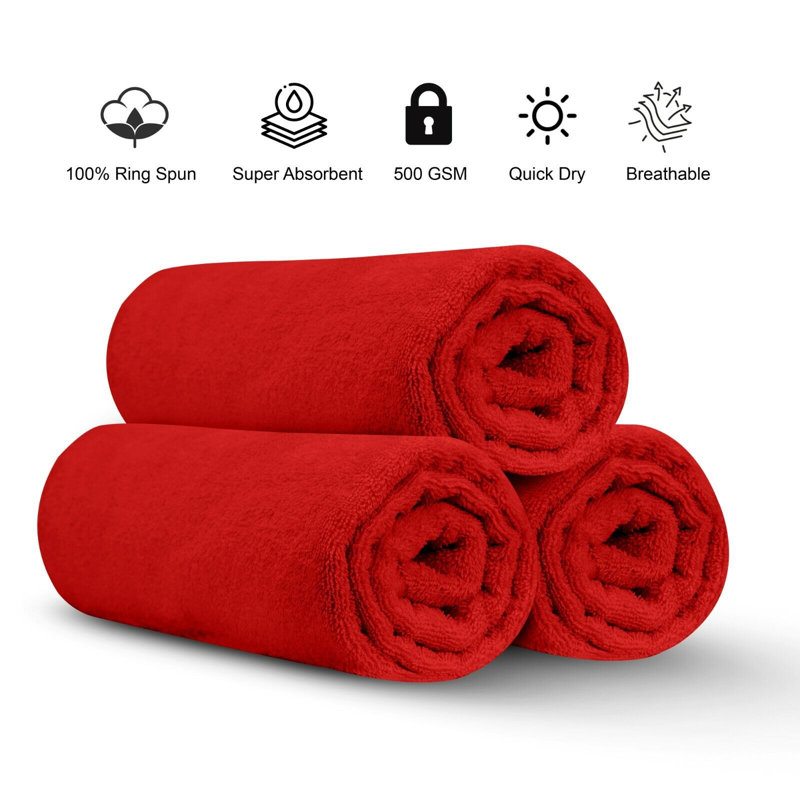 Fiorindo Jumbo Bath Sheet, Red