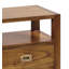 Guildhall 51cm W Solid Wood Bedside Table
