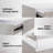 Modern LED Nightstand With 3 Drawers - Bedside Table With Soft Glow Lighting-1284056838