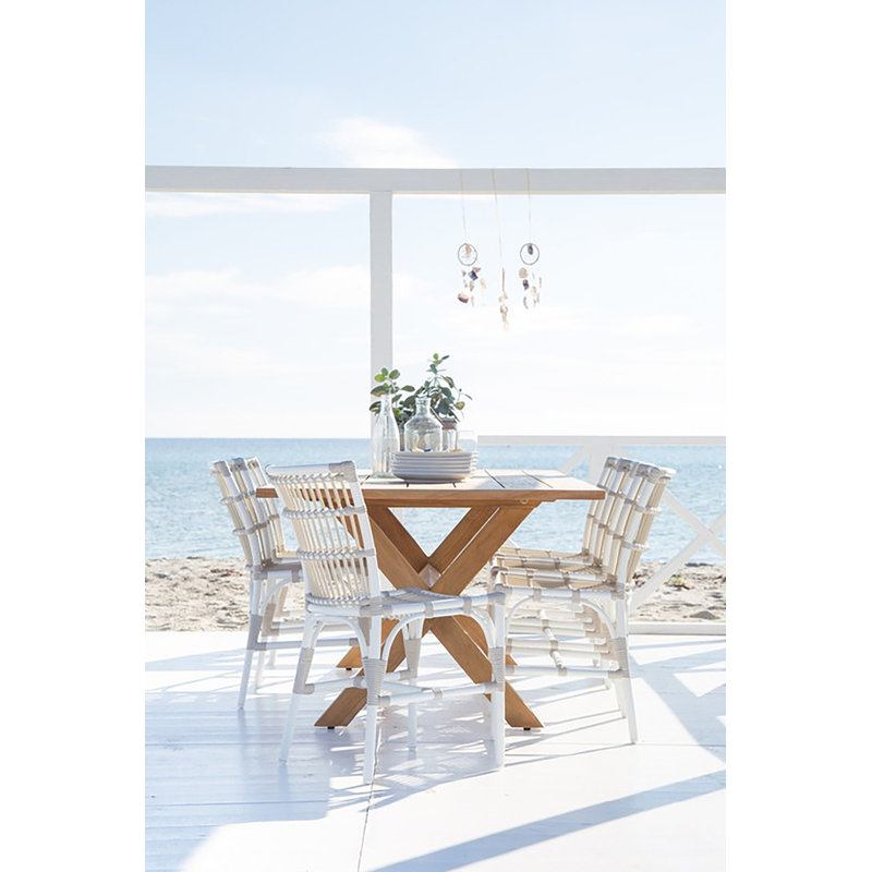 Elisabeth Patio Dining Chair, Dove White