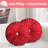PUMPKIN JEWEL Velvet Round Decorative Pillow for Couch Decor (15-Inch)-261998474