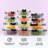 JoyJolt Fluted Glass Food Storage Containers with Leakproof Lids, Set of 12-93241397