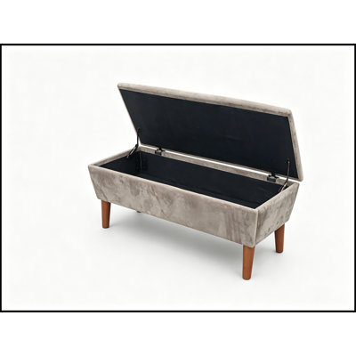 Banc rembourré avec siège souple et pieds robustes