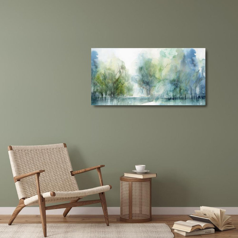 Art sur toile Alcott Hill® Isabelle Z, titré: Blue Silence