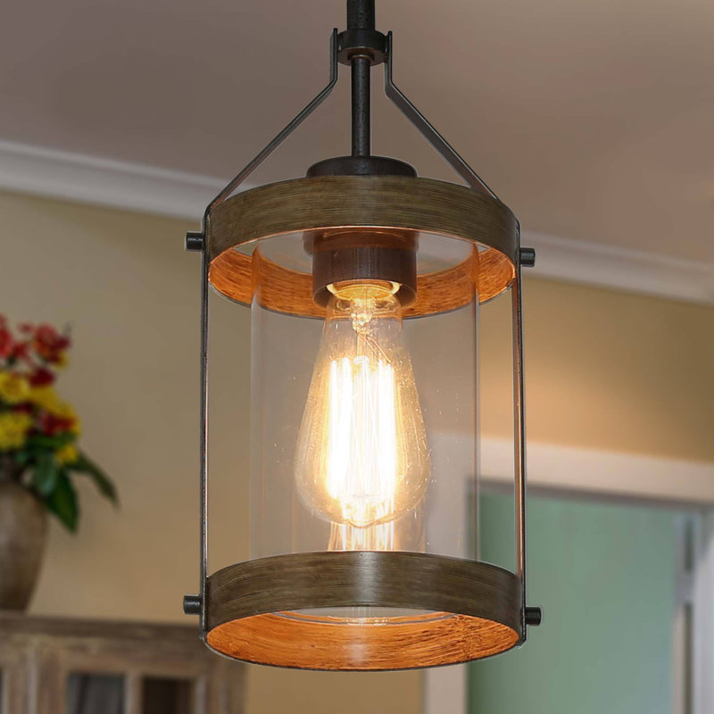 Luminaire suspendu cylindrique simple à 1 lumière Higley