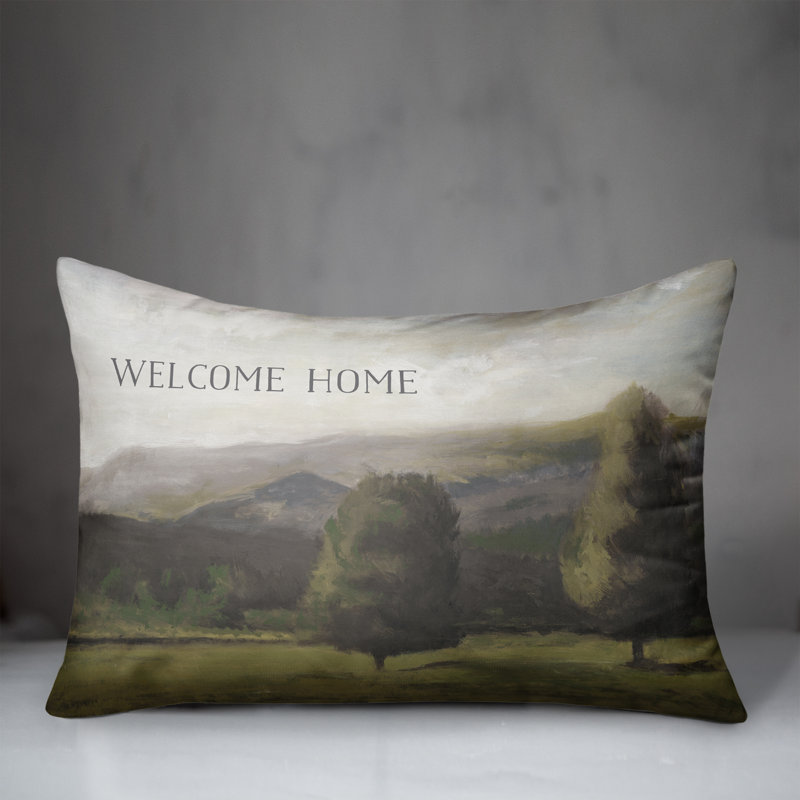 Housse et insert pour coussin rectangulaire Welcome Home Landscape