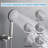 10 Inches Wall Mounted Shower With High Pressure Rain Shower Head And 5-function Handheld Shower Head