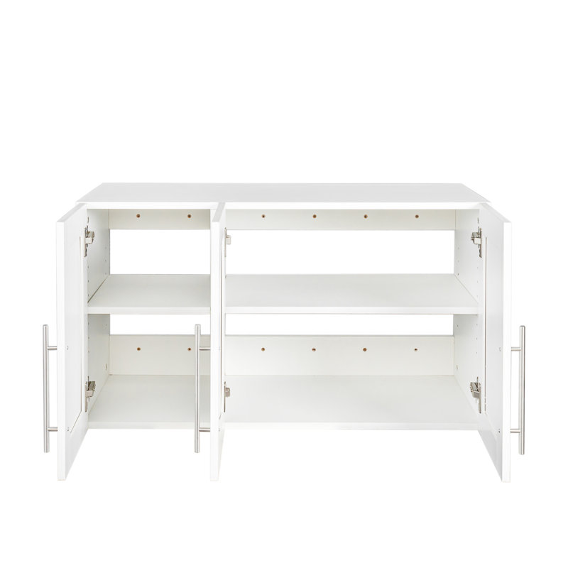 Armoire de cuisine murale blanche Charlanda l 35,43 po x H 19,69 po 
