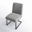 Chaises d'appoint rembourrées en tissu avec base en métal Bende-1473541367