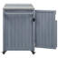 Îlot de cuisine rustique avec plateau en acier inoxydable de 66,5 po Lorien-1149550146