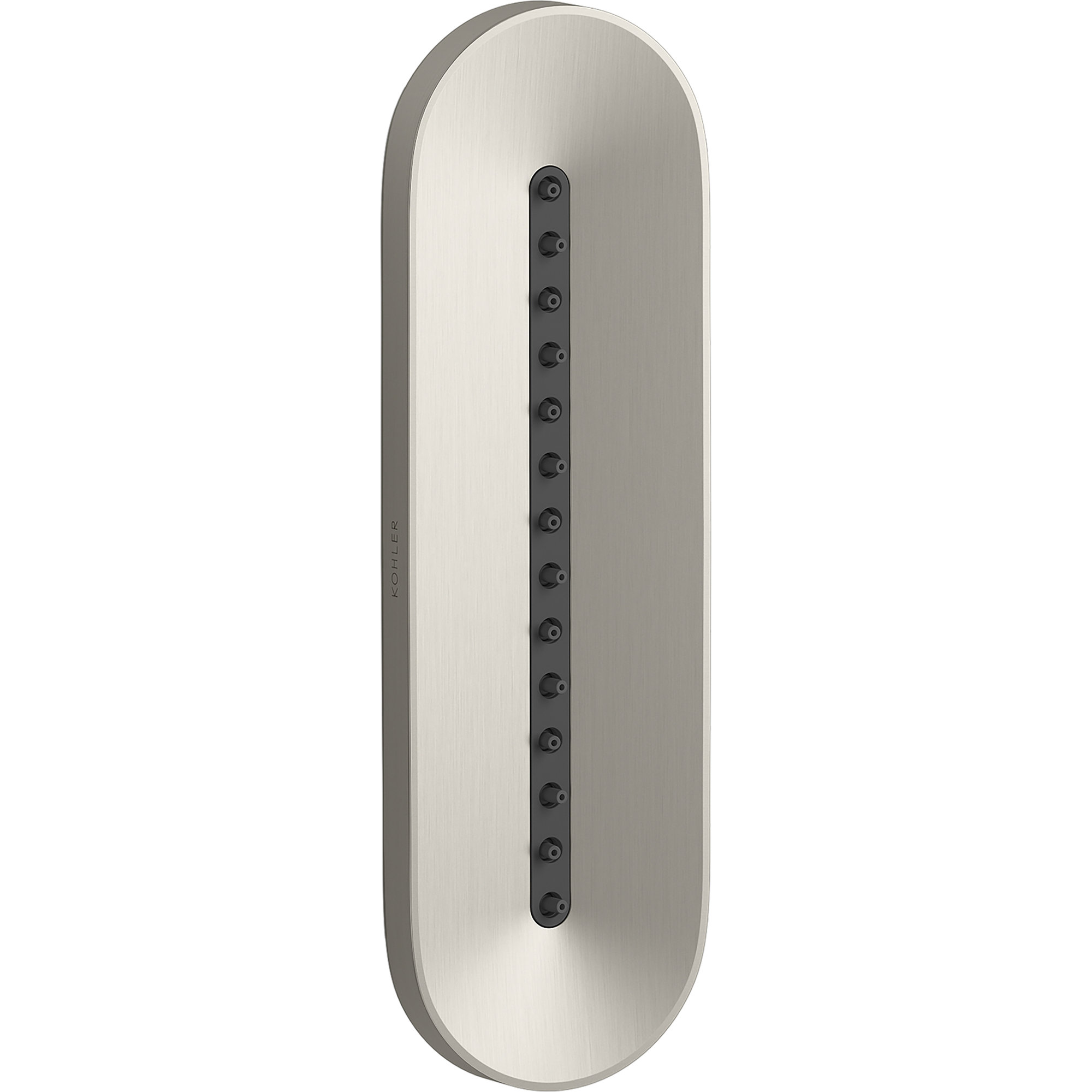 Statement Oblong Vichy 2.5 Gpm Body Spray, Vibrant Brushed Nickel
