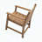 2-Pack HIPS Patio Dining Chair with Arms, Imitation Wood Grain Texture, All-Weather, Easy Assembly