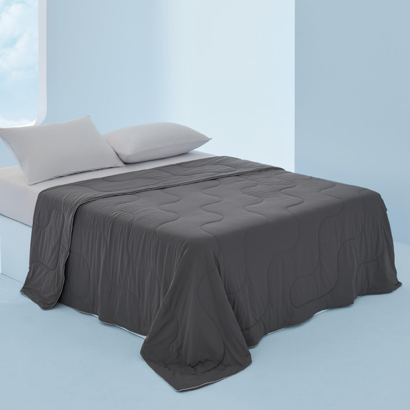 Bedsure Cooling Blankets for Hot Sleepers - Summer Blanket, Grey, Full