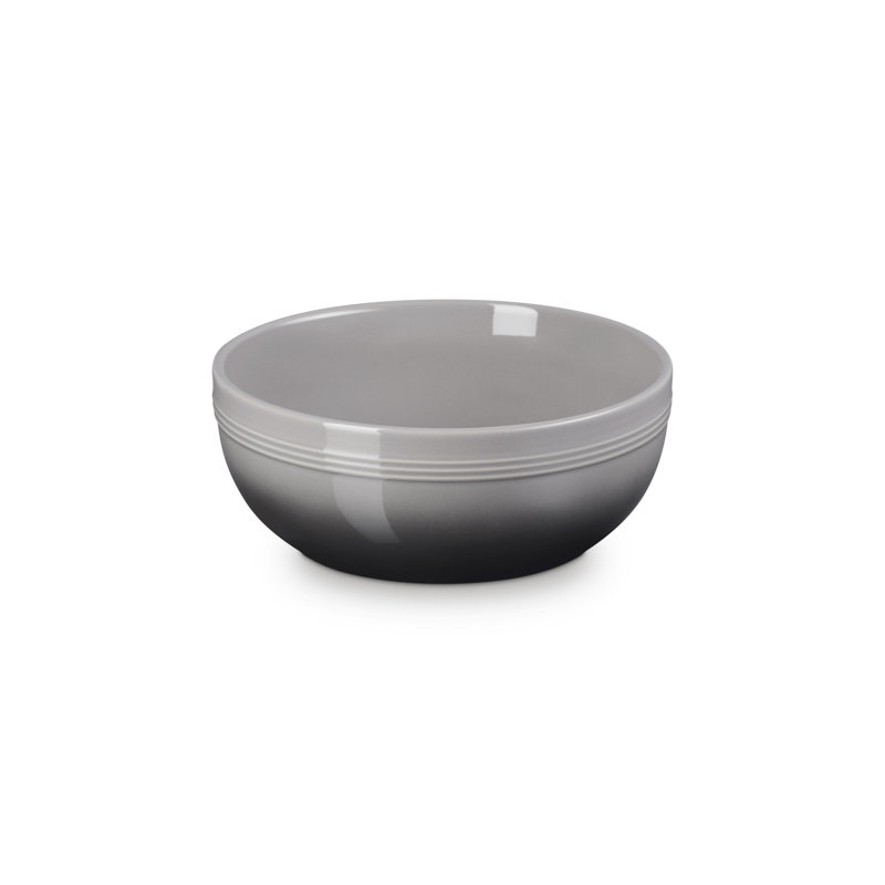Le Creuset Stoneware Coupe Snack Bowl, Grey, 20cm