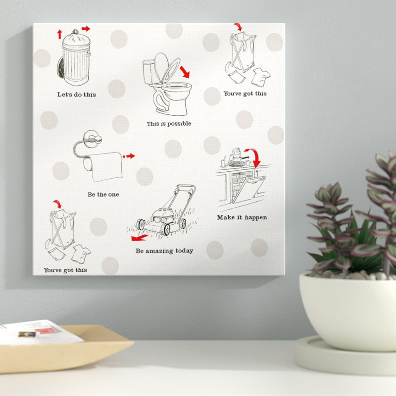« home ameliorations arts », impression, H 30 po x l 30 po x P 1,5 po, Toile