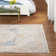 Tapis bleu ciel / beige Mendelsohn