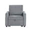 Fauteuil en velours côtelé l 33 po Ottavio