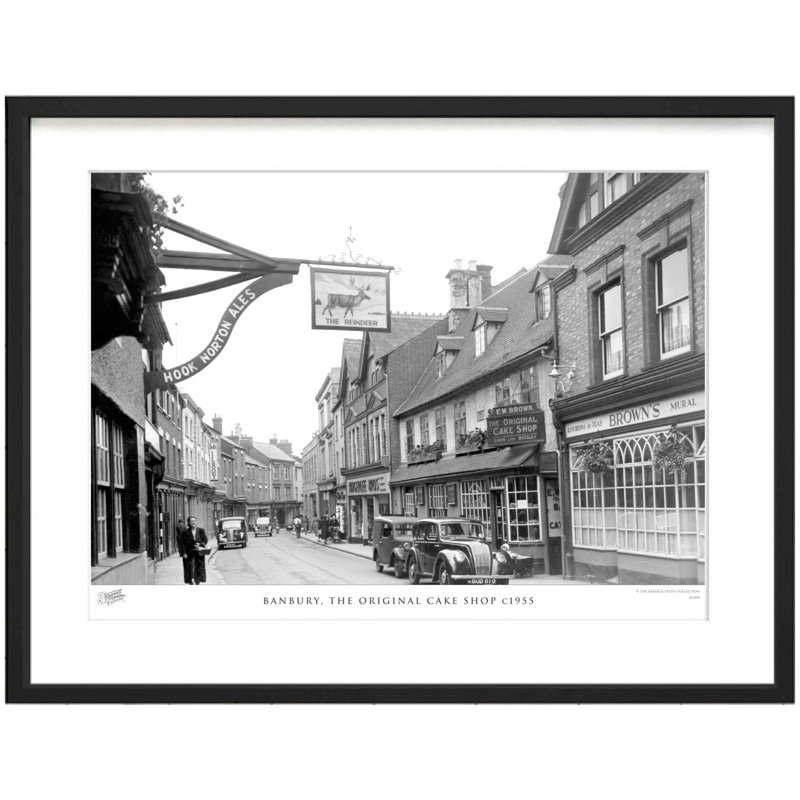 Banbury, The Original Cake Shop C1955 by Francis Frith - Single Picture Frame Print, 28cm H x 36cm W x 2.3cm D