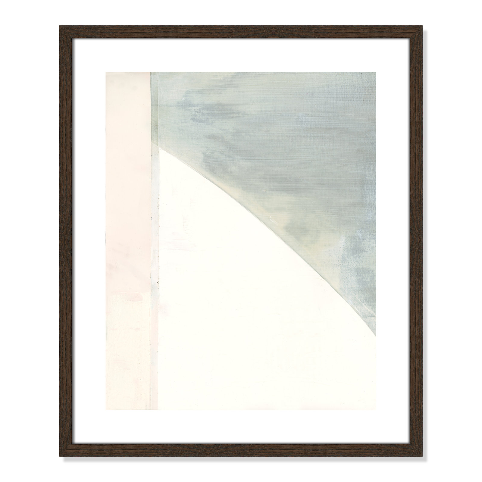 In Neutral I - Painting Print, 25.5" H x 21.5" W x 0.75" D, Walnut Wood Framed Paper