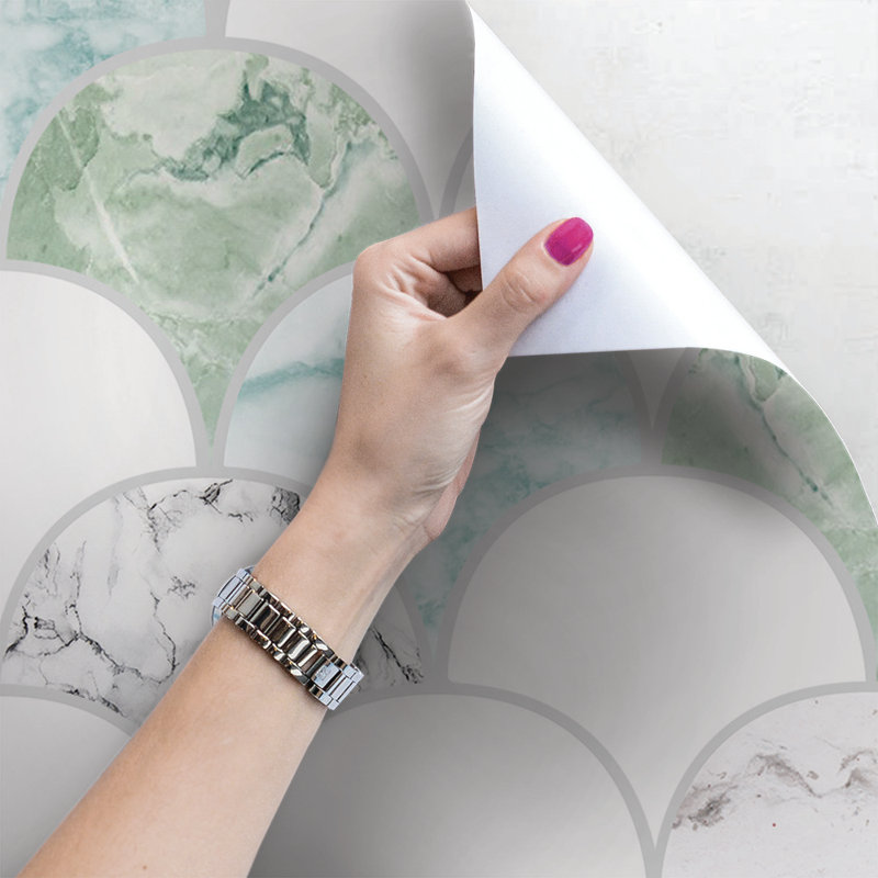 Arees Matte Mural, Green, 152 x 104cm
