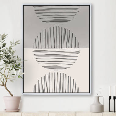Modern Blush Geometric Pattern Decorative Framed Vision Board – La