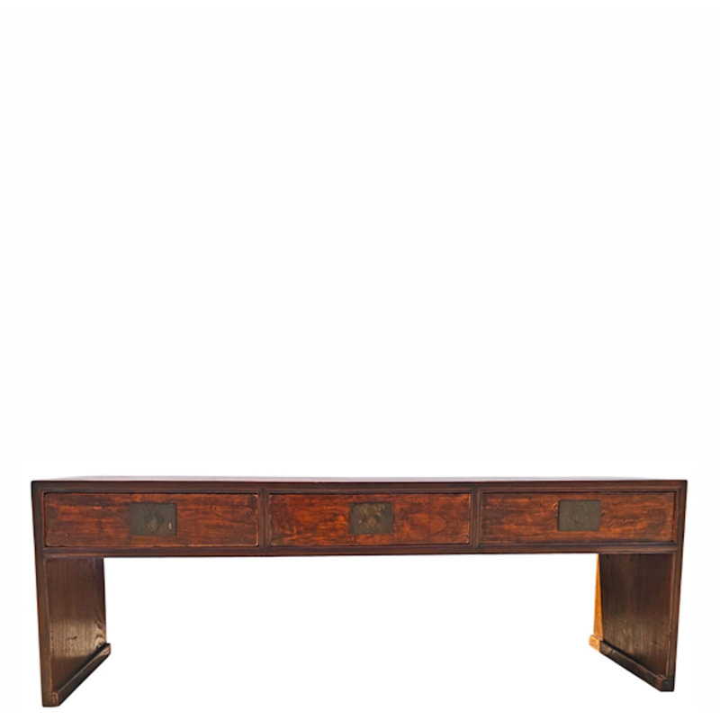 57.1 in. Solid Wood Console Table