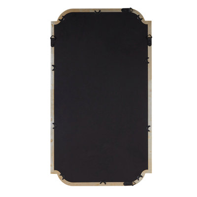 Scalloped Wood Wall Mirror