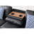 Modular Design 4 - Seat Furniture With Concealed Storage And Coordinating Pillows, Pu Leather Upholstery, Black, 97 In Product Depth Reconfigurable Drawer Matching 162.7 Lb Weight