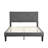 Upholstered Full Size Bed Frame With Headboard - Vigorous Wood Slat Assembly Mattress Foundation No Box Spring Gray Effortless Detected Resilient Aggregation Found