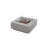 Brooklyn 40" Square Concrete Fire Pit with Wind Guard, Burner Lid, and Propane Tank Cover-1228671802