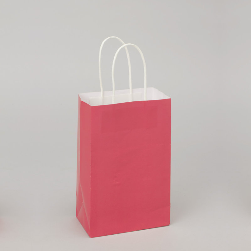 Sac jetable en papier, Corail