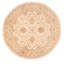 Tapis rond en laine noué à la main de conception unique 8 pi New Age Crescencio