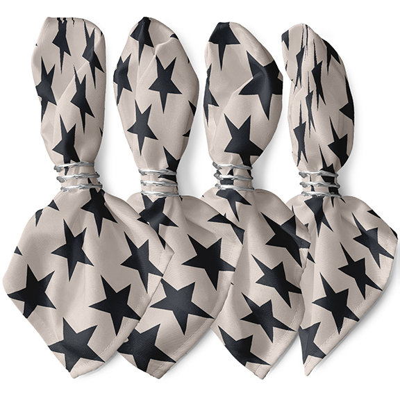 Serviette Wrand, Bleu