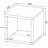 Square Engineered Wooden Side End Table