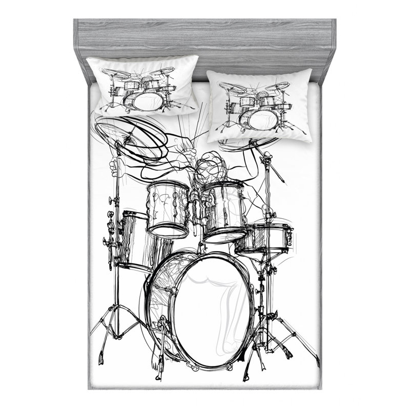 Microfiber Sheet Set, Queen Sheet Set + Fitted Sheet + 2 Pillowcases
