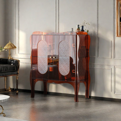 Modern creative acrylic double-door accent cabinet