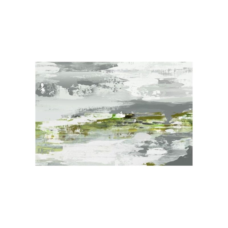 Entre mer et terre par Fern Cassidy - Peinture, Couche de verre, H 24 po x l 36 po