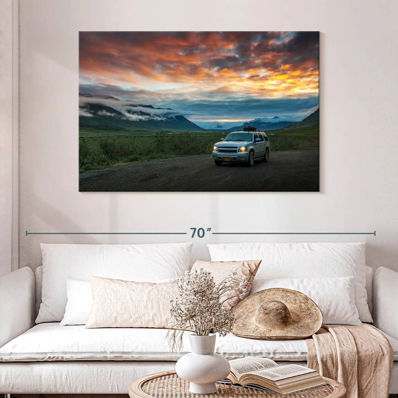 Mehar Alaska Atigun Pass Car, 32" H x 48" W