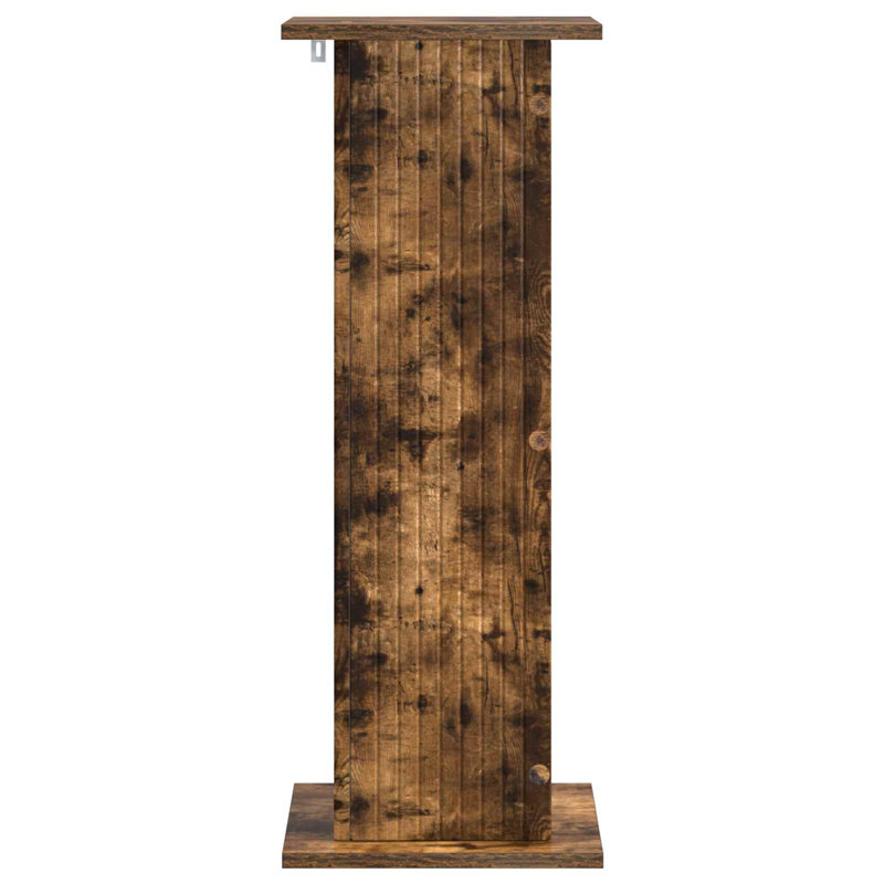 Plant Stand, Smoked Oak, 80.5cm H x 30.5cm W x 30cm D