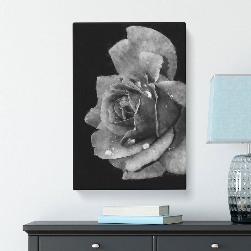 Rose Flower - Wrapped Canvas, 91cm H x 60cm W x 4cm D