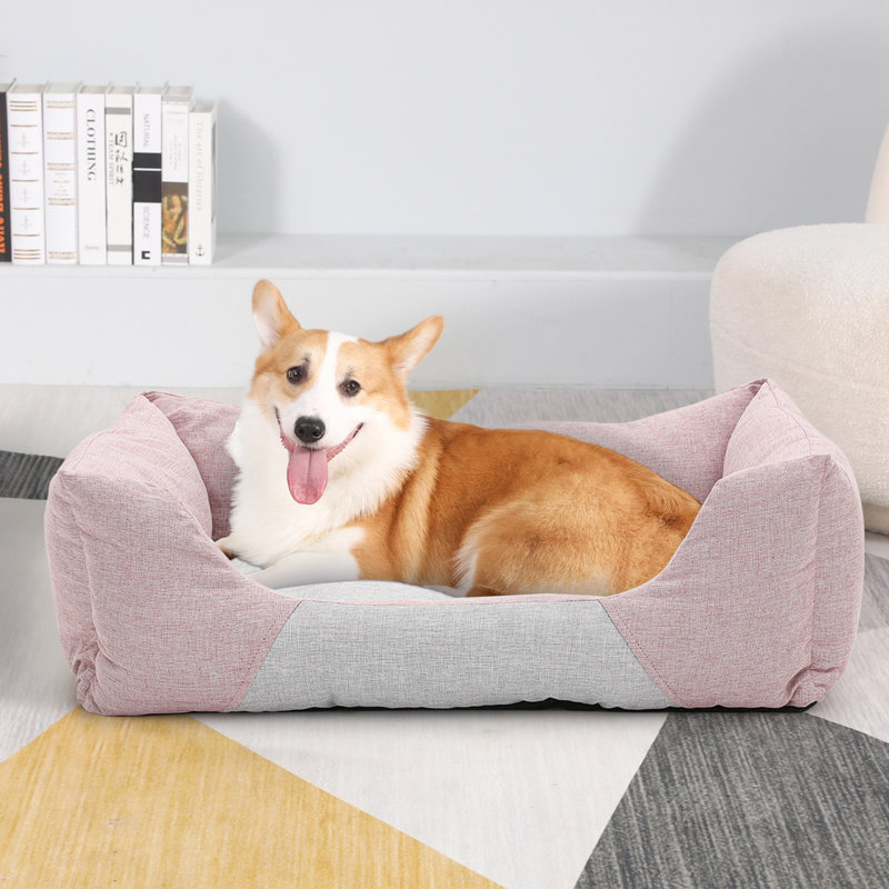 Coussin Comfort, Grand (l 32 po x P 26 po x H 8 po), Rose tendre