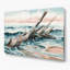 Art mural gris en métal Coastal Beach-1243956938