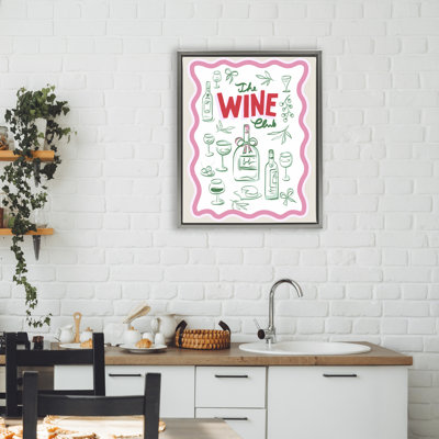 Wine Club Contemporary Floating Frame, design by Dominique Vari